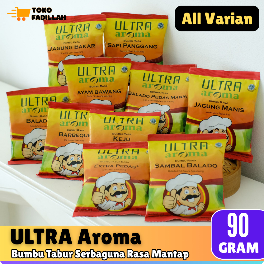 Jual Ultra Aroma Bumbu Tabur Instant 90gr - Balado, Jagung Manis, Pedas ...