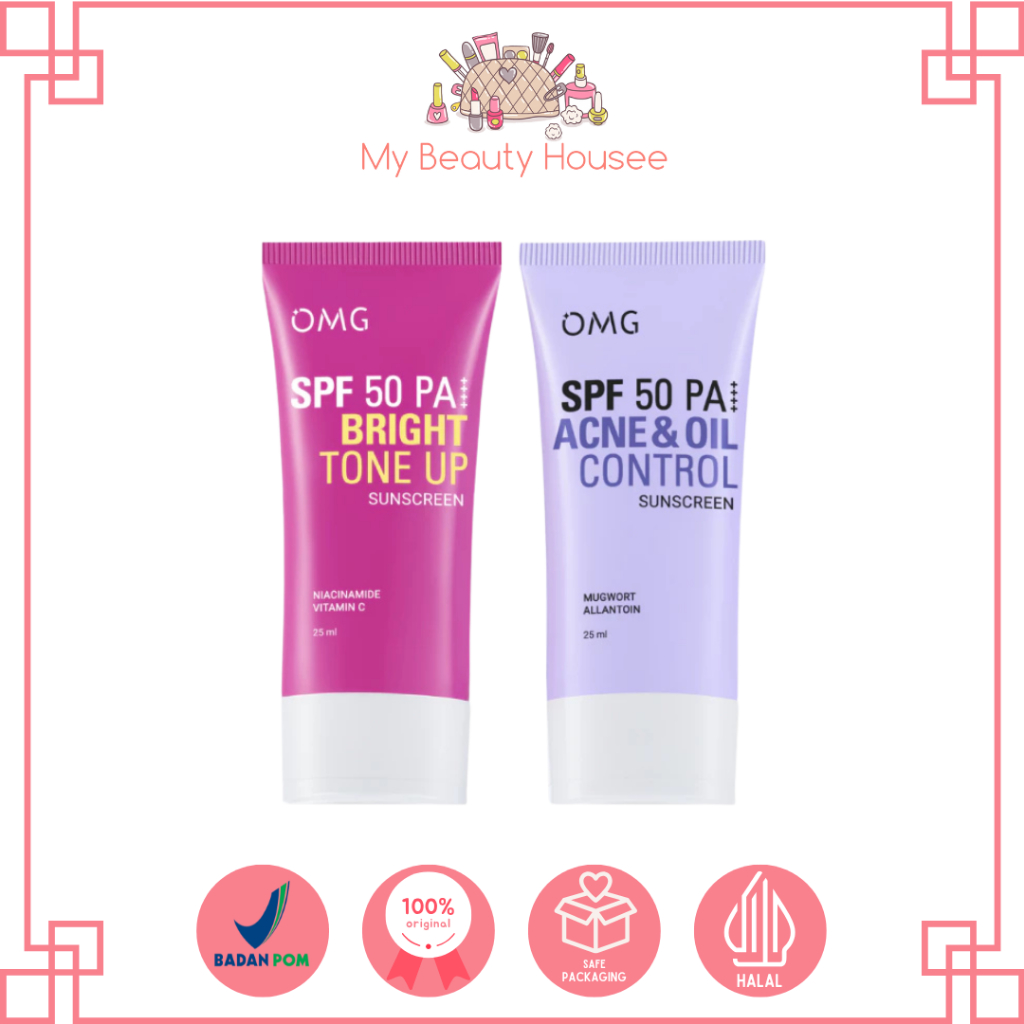 Jual OMG OH MY GLOW UV BARRIER SUNSCREEN SPF 50 PA++ - BRIGHT TONE UP ...