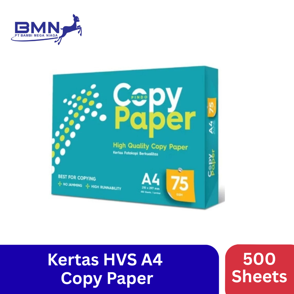 Jual Copy Paper HVS Kertas A4 Tebal 75 Gsm Ukuran 1 Rim Original ...