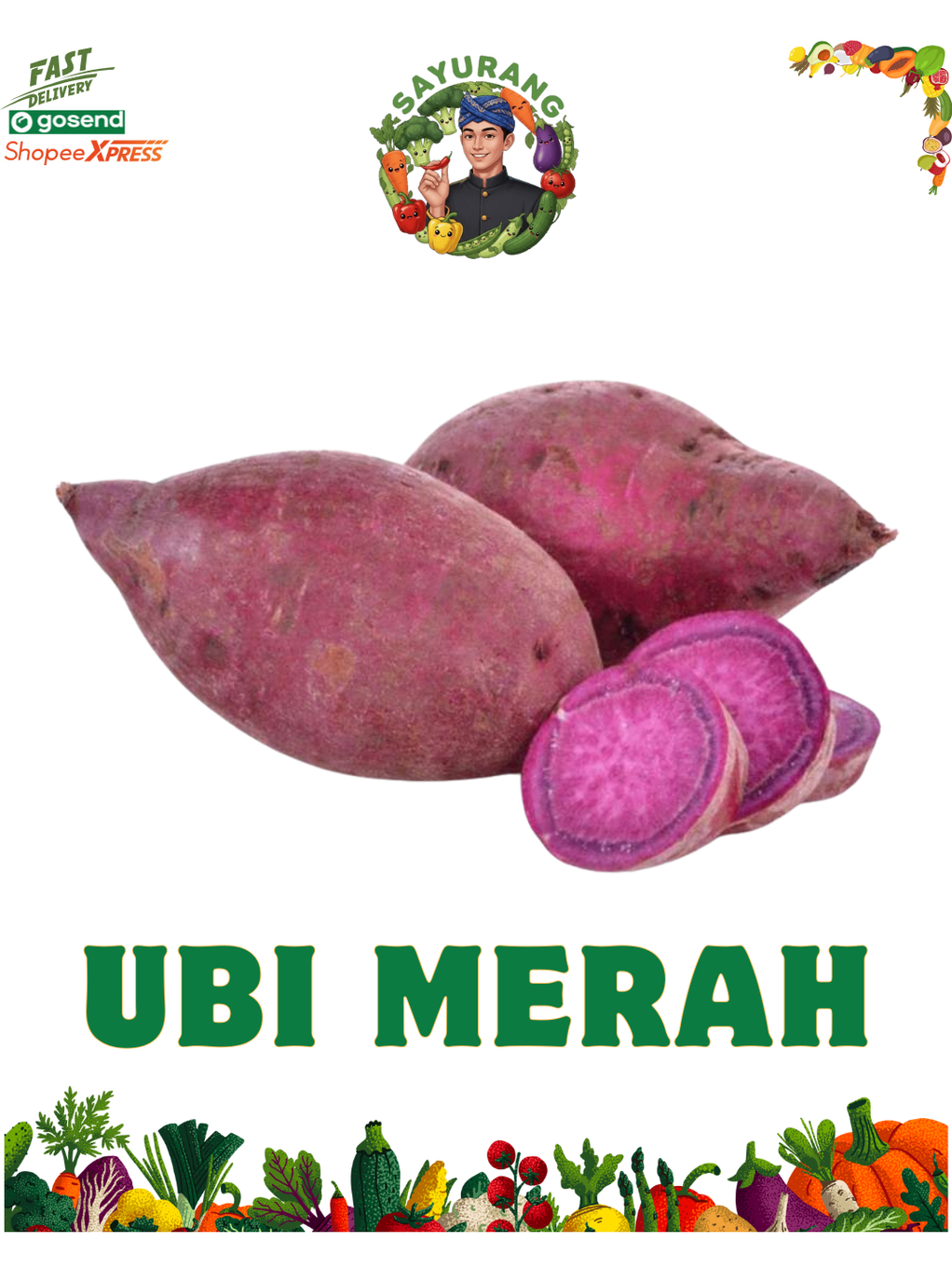 Jual Ubi Merah - Sayur Sayuran - Bandung Instant ( 2 Jam Sampai ...