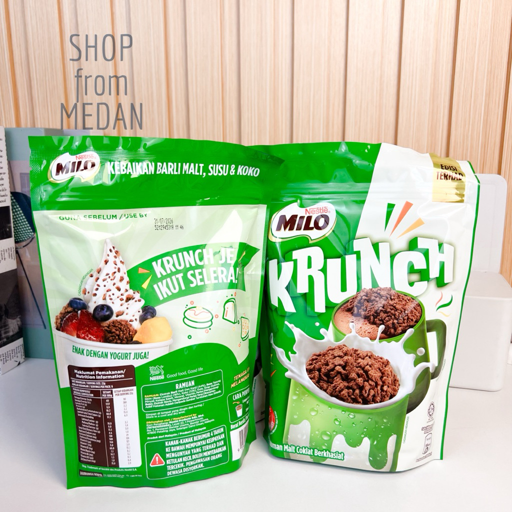 Jual (MILO VIRAL)Milo Krunch Choco Malt 150g & 70g / Milo Krunch Rasa ...