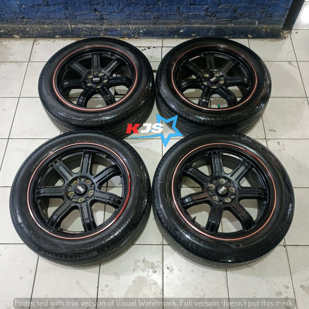 Jual Ready Velg HSR Siak R17 H10x100/114.3 + Ban 215 55 r17 Pnp Altis ...