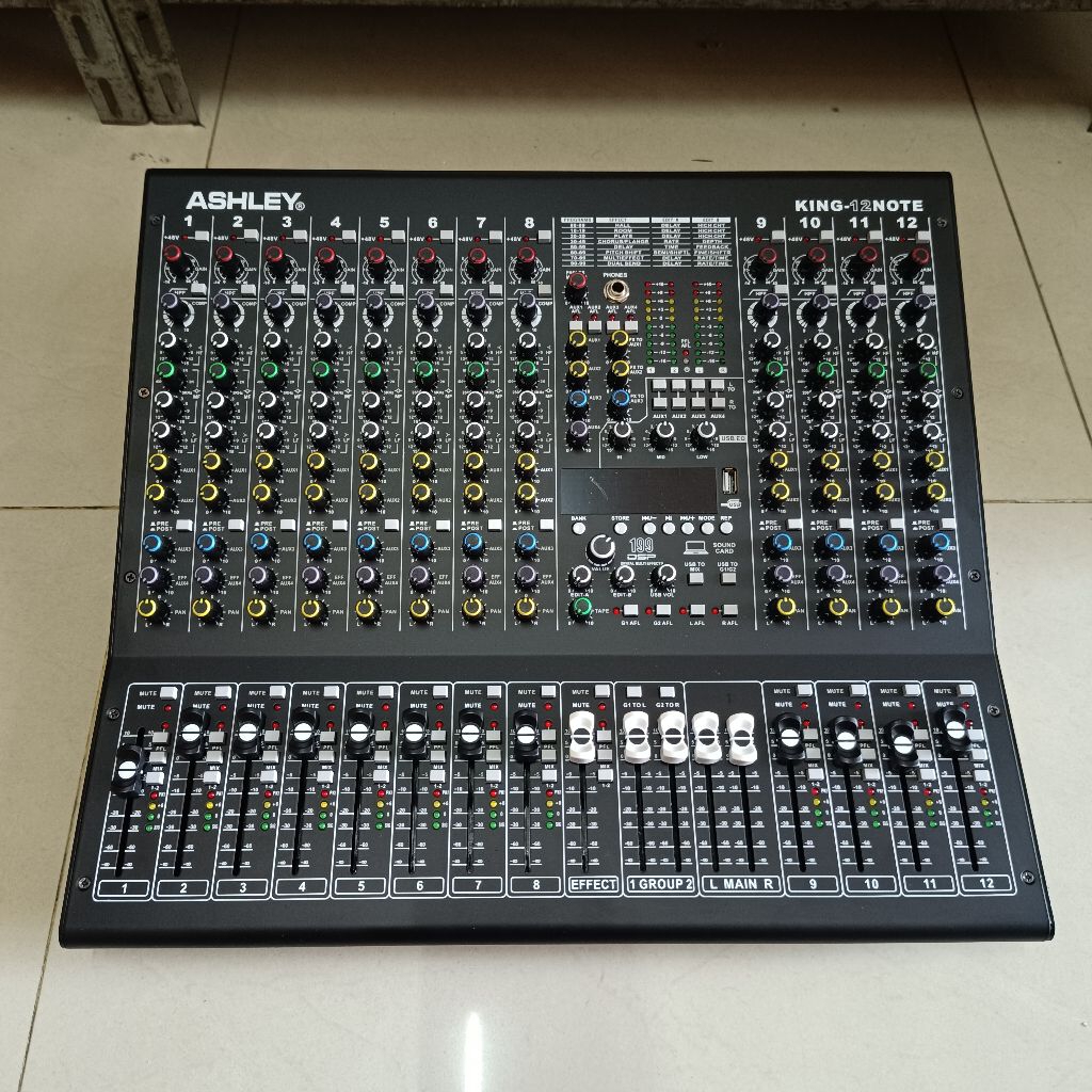 Jual Mixer Ashley King Note 12 Original Mixer 12 channel Ashley King 12 ...