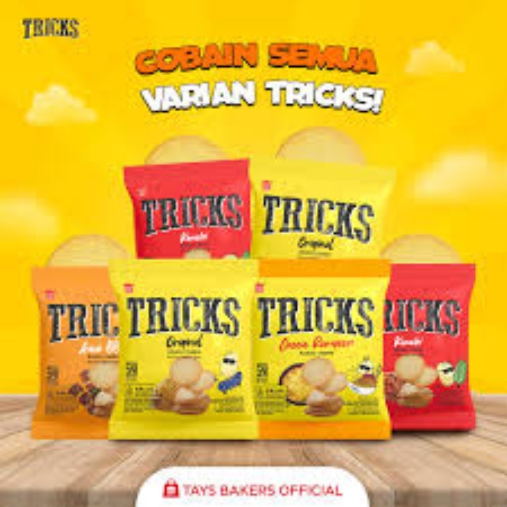 Jual Tricks potato Baked Crisps.Crackers renyah yang rendah kalori ...