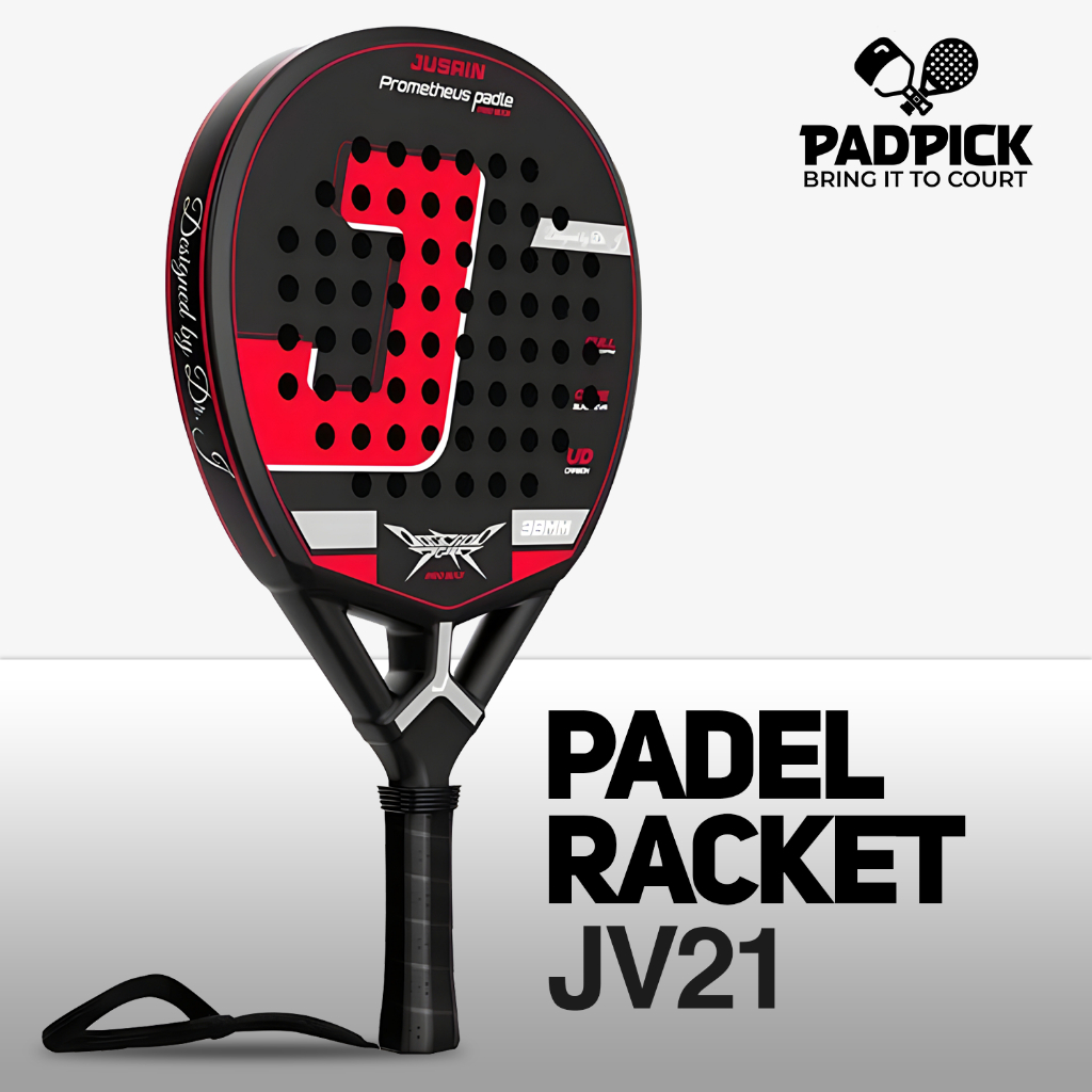 Jual Padpick Padel Racket JV21 Jusain Paddle Carbon Fiber EVA Foam ...