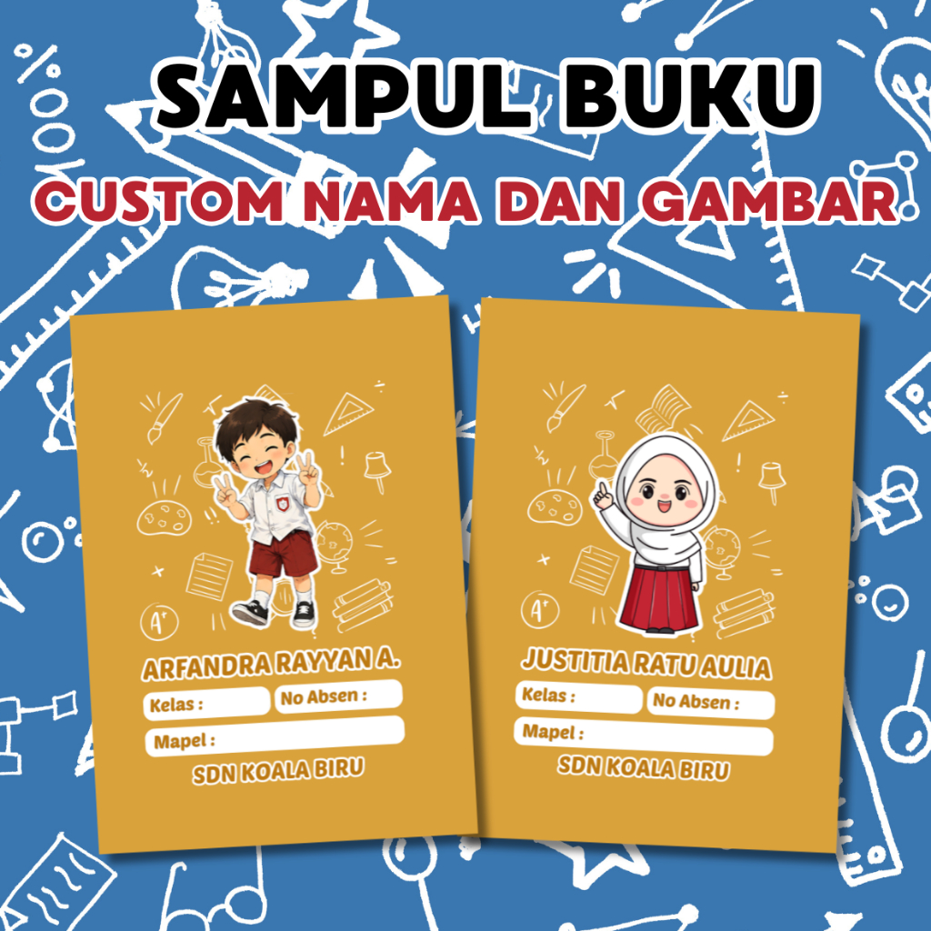 Jual Sampul Buku Custom Nama Terlengkap & Harga Terbaru Oktober 2026 ...