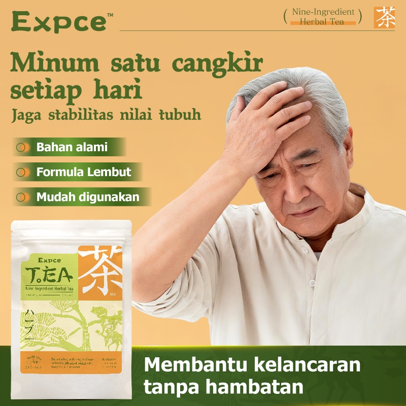 Expce Teh Herbal - Lancarkan Peredaran Darah, Redakan Nyeri Pinggang Pinggul Kaki, Hilangkan Kebas Akibat Kolesterol Tinggi