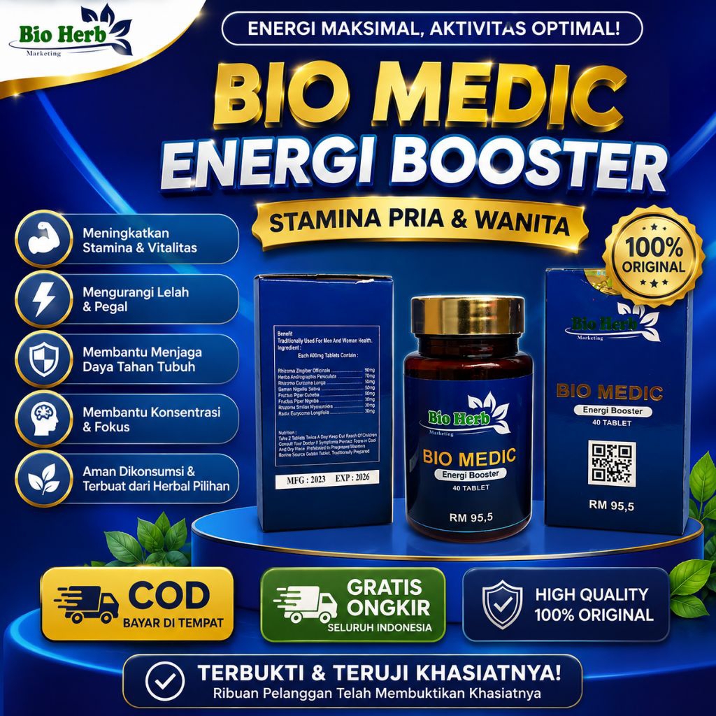 Bio Medic Pil Hitam Ajaib Asli Obat Stroke Diabetes Saraf Sendi Sakit Pinggang Pegel Linu Kebas Asam Urat Darah Tinggi Wasir Sinusitis Dan Lainnya