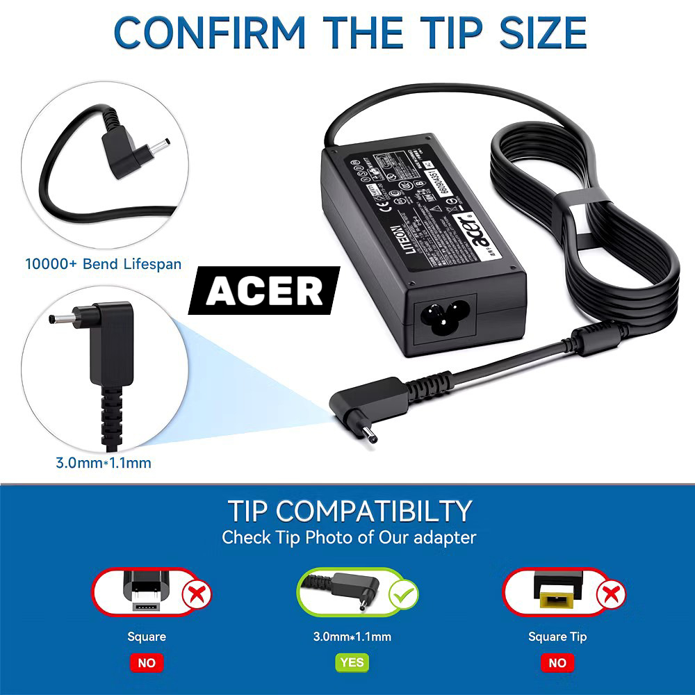 Jual Adaptor Charger Acer Travelmate P214 Series - P214-51 P214-51G ...