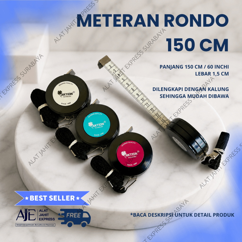 Jual Meteran Rondo Jerman Baju / Badan / Bahan 150cm | Shopee Indonesia