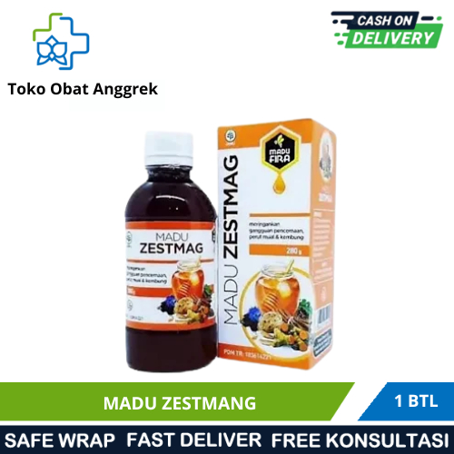 Madu Zestmag 280gr / Maag Mual Kembung / Gas Asam Lambung / Gangguan Pencernaan / Gerd / Masuk Angin