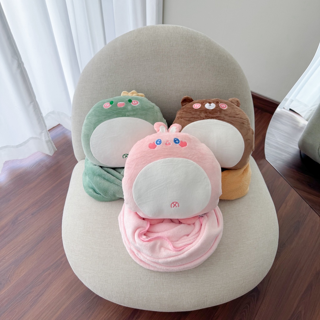 Jual BALMUTLUCU | Bantal Selimut Balmut 3in1 Lovely Animals | Boneka ...