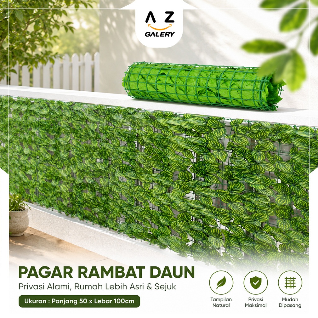 Tanaman Hias Daun Rambat Sintetis Pajangan Dinding Dekorasi Pagar Daun Murah Taman Aesthetic PBP58
