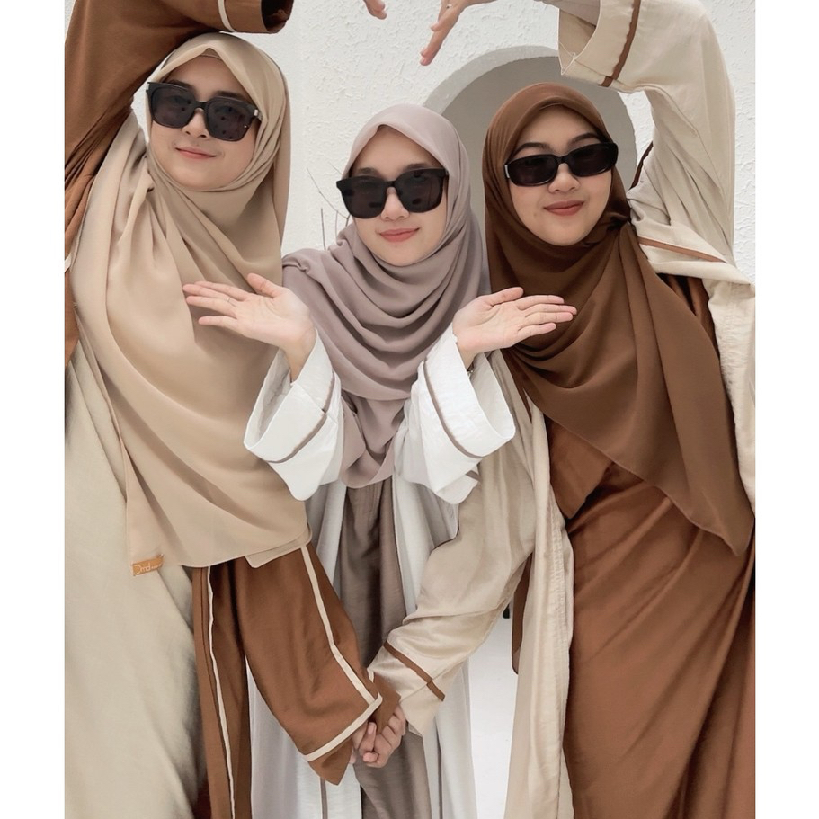 ABAYA TURKIYE Gamis Syari Wanita dengan Bahan Polylinen Adem dan Nyaman
