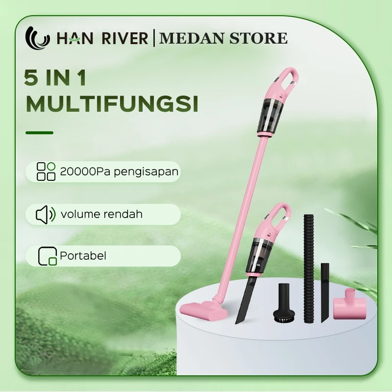 [Dikirim dari Medan]HAN RIVER Vacuum Cleaner 20000Pa 5 In 1 vacuum cleaner penyedot debu multifungsi - foto 1