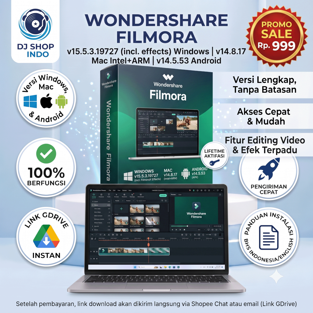 Jual Wondershare Filmora 15.5.3.19727 , Wondershare Filmora 14.8.17 Mac ...