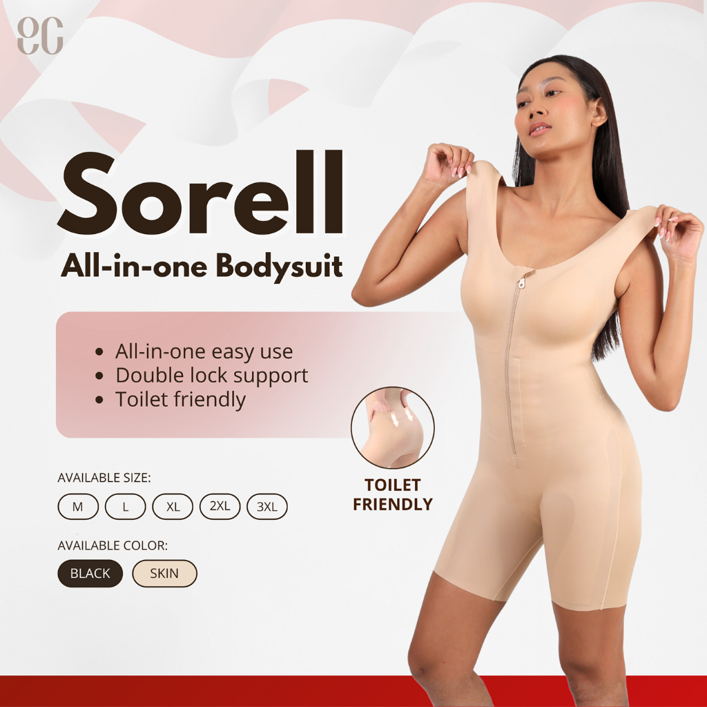 Elsas Sorell Bodysuit Seamless Shapewear Fungsional Toilet…