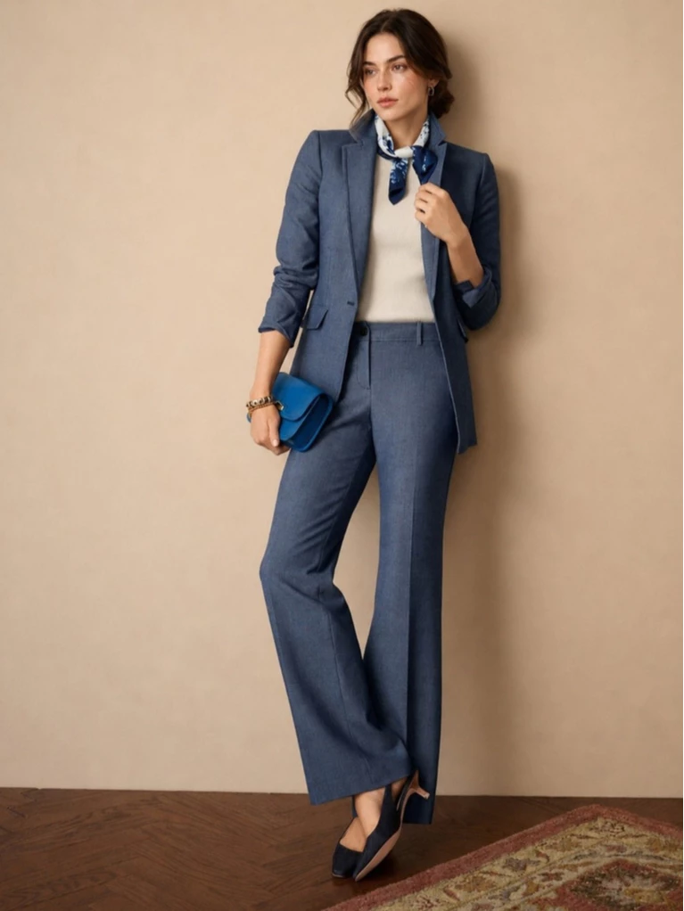 Celana Panjang Wanita TLB Women's Boot Leg Refined Denim Pants - 3057
