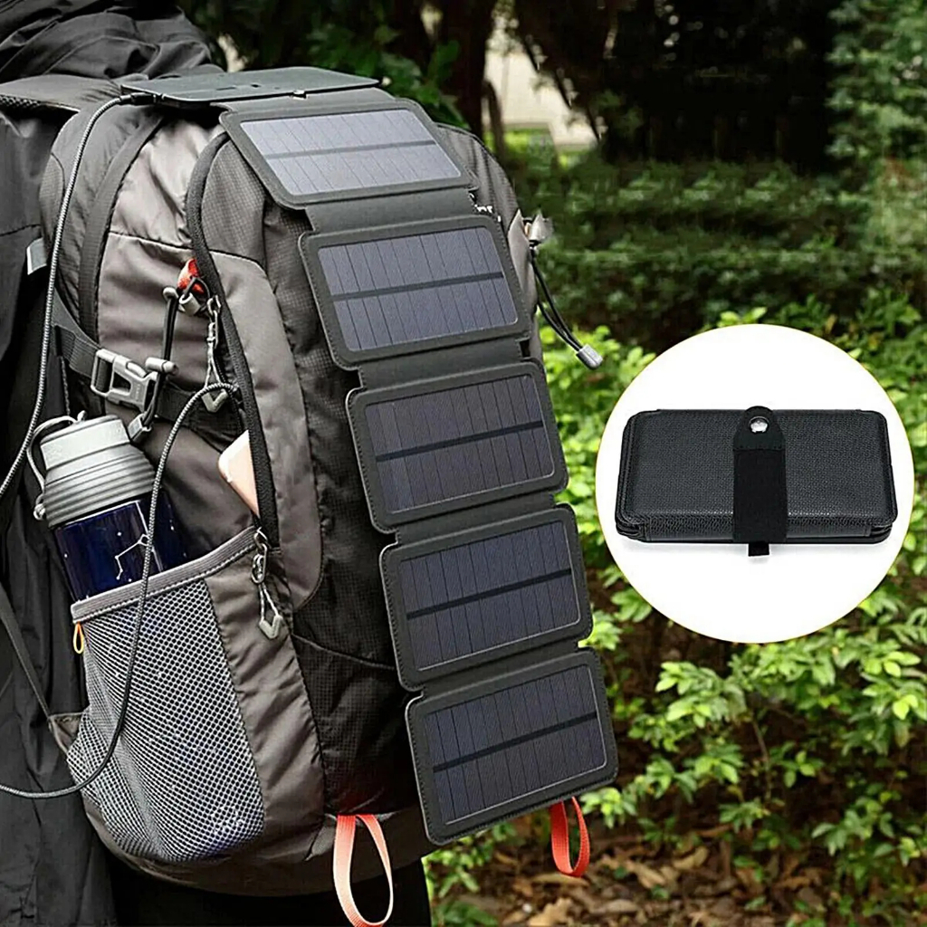 Jual Panel Solar Portable 5 Panel Lipat USB Output Charger DC 5V ...