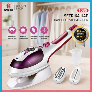 GM Bear Setrika Uap Portable 1035 - Setrika Uap Low Watt Setrika Travelling