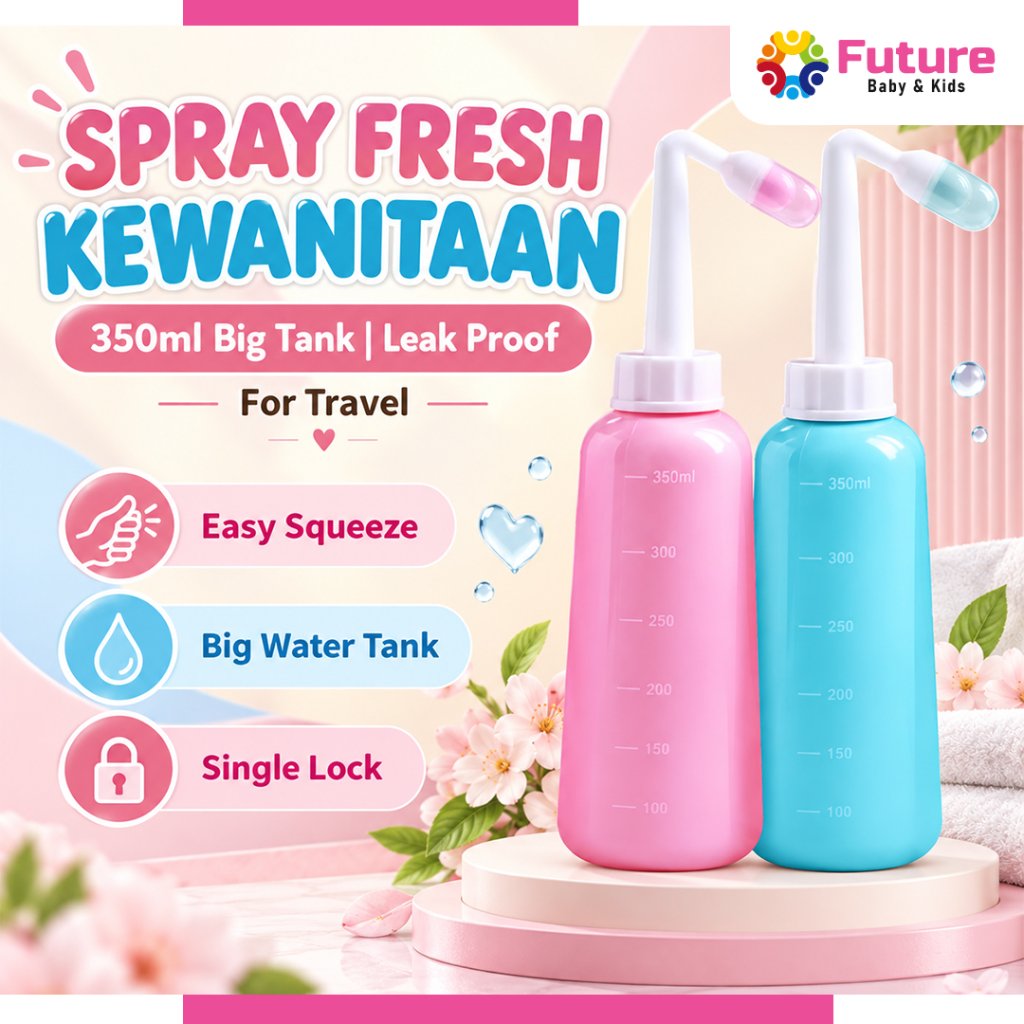 Botol Semprot Bilas Cebok Bayi Bidet Praktis Baby Shower Spray Travel Portable Semprotan Toilet Shower Jet Kloset Botol Pencet Remas Cebok Manual Pembersih Kencing Bokong Pria dan Wanita 350 ml