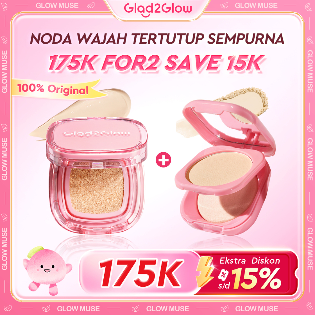 Glad2Glow Foundation Cushion Diskon 1K Skincare