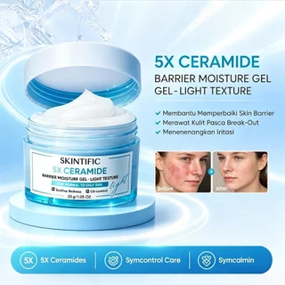HOT SALE SK - 5X Ceramide Barrier Moisture Gel -  Light Texture|Gel Pengendali Minyak Pelembab - Mencerahkan Kulit  |MSH Niacinamide Brightening Moisture Gel 30g