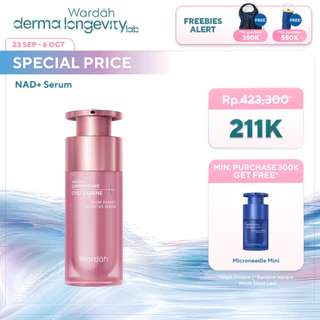 NEW LAUNCH! Wardah NAD+ Longevity Serum Carnosine + Cysteamine Serum Glowing, Mencerahkan, Melembabkan, Menghilangkan Jerawat, Menjaga Elastisitas, Meredakan Kemerahan & Samarkan Noda Hitam - Skincare