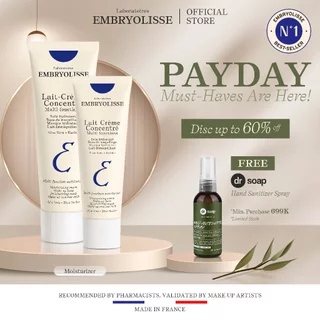 Embryolisse Lait-Creme Concentre 30ml/75ml Miracle Cream 6 IN 1  Pelembab Moisturizer Wajah Makeup Base Primer
