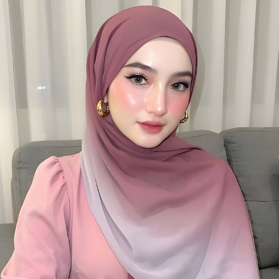 Jilbab Hijab Pashmina Printing Sublime Gradia Series foto 1