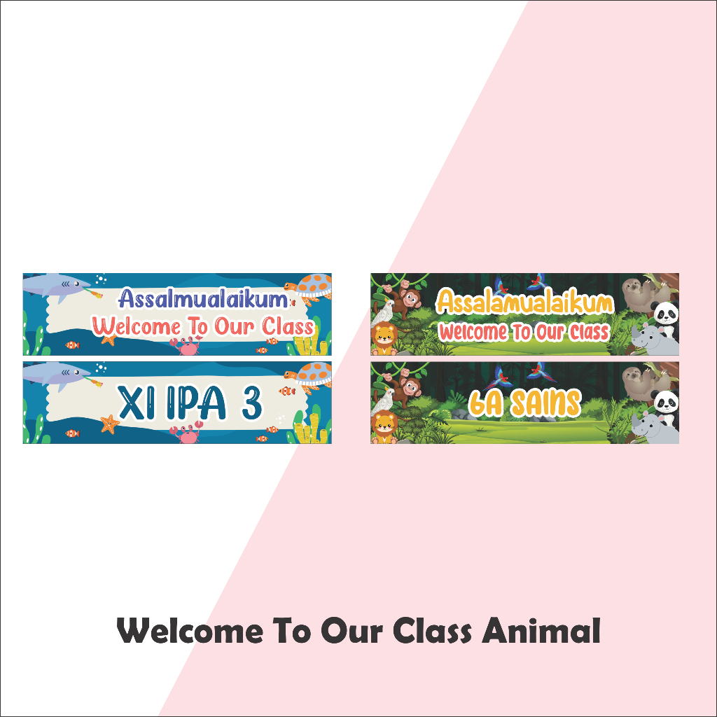 Jual Hiasan Dinding Pajangan Wall Decor Susun Welcome To Our Class ...