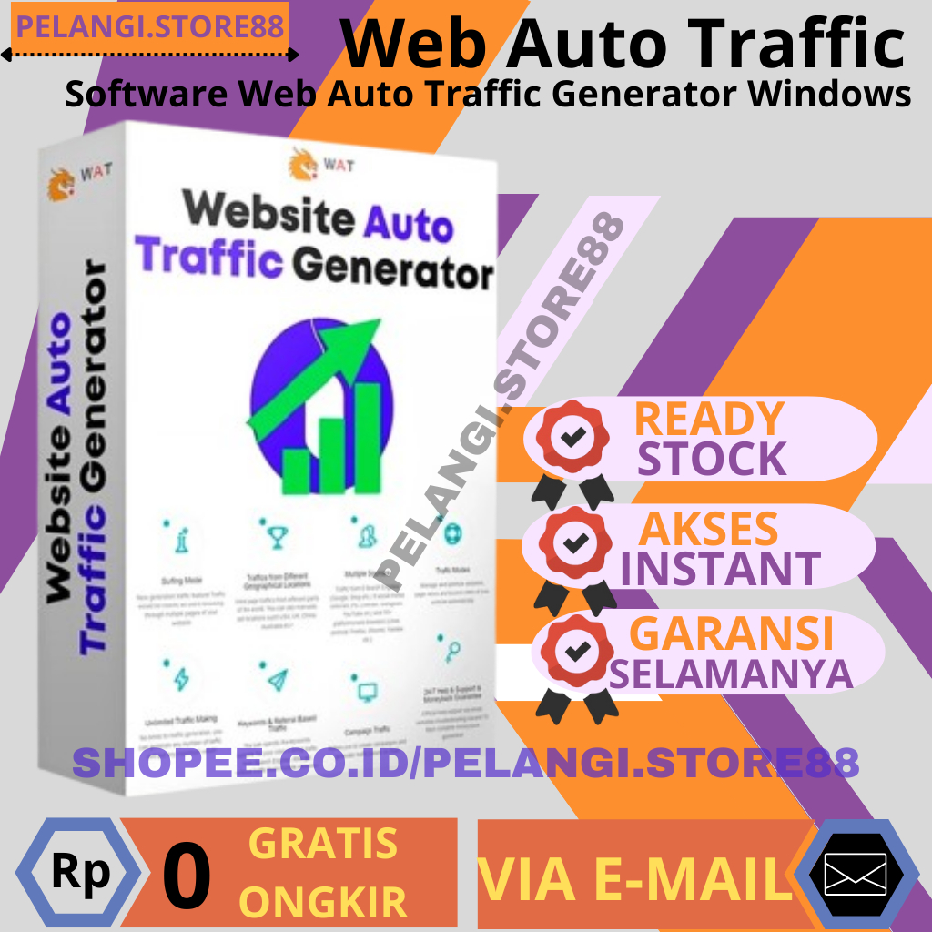 Jual WEBSITE AUTO TRAFFIC Generator ULTIMATE - SEO Tools Visitor WAT ...
