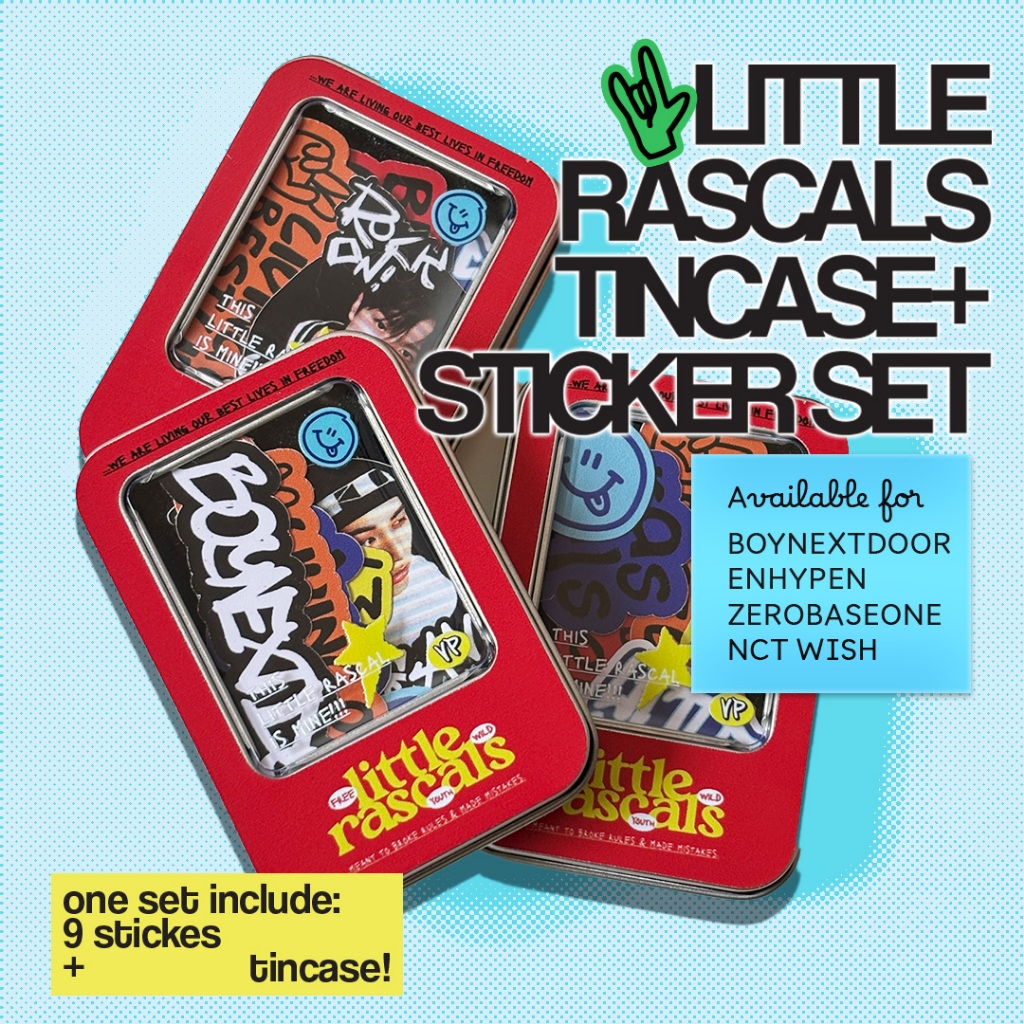 Jual Ready! Little Rascal Tincase + Sticker Set by Vintagepals ...