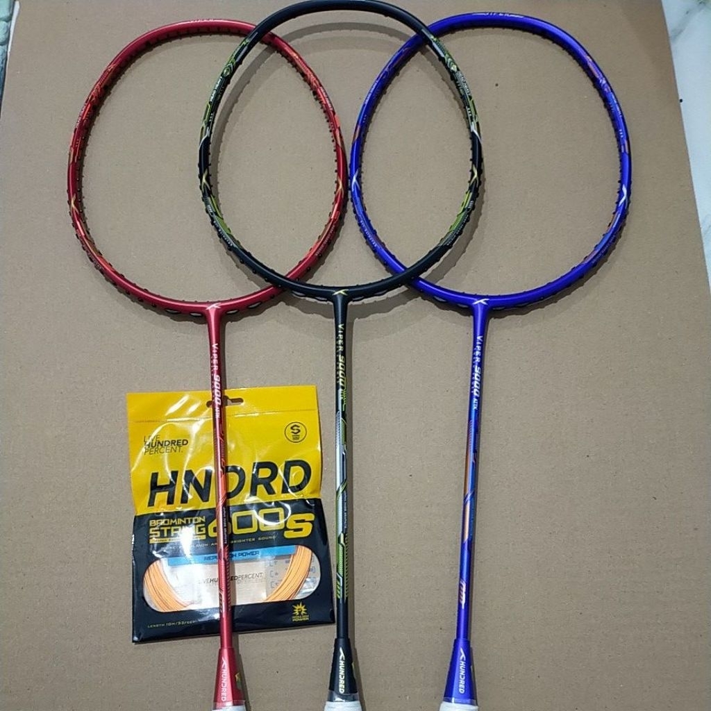 Jual RAKET BADMINTON HUNDRED VIPER 9000 ATTK 32 LBS ORIGINAL | Shopee ...