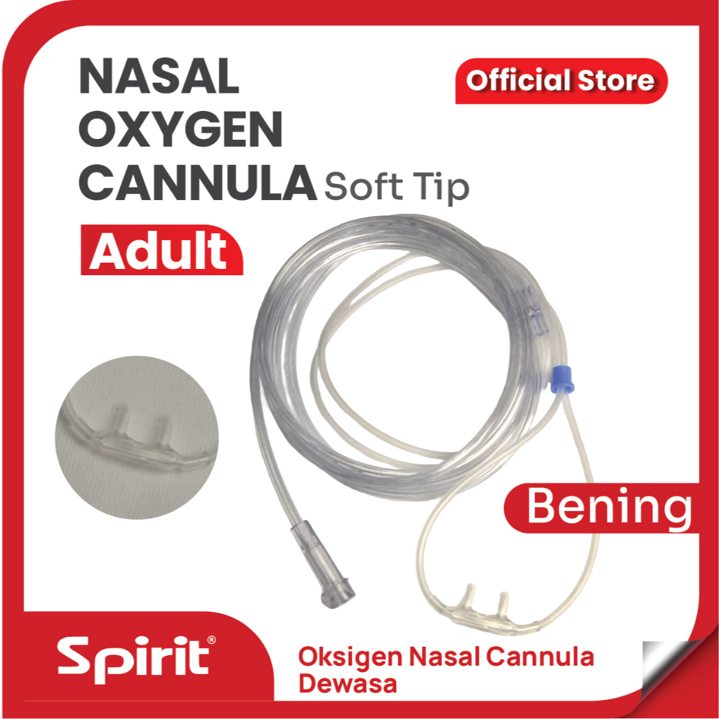 Jual Spirit - Nasal Cannula Oksigen Soft Tip l Selang Oksigen Nasal ...