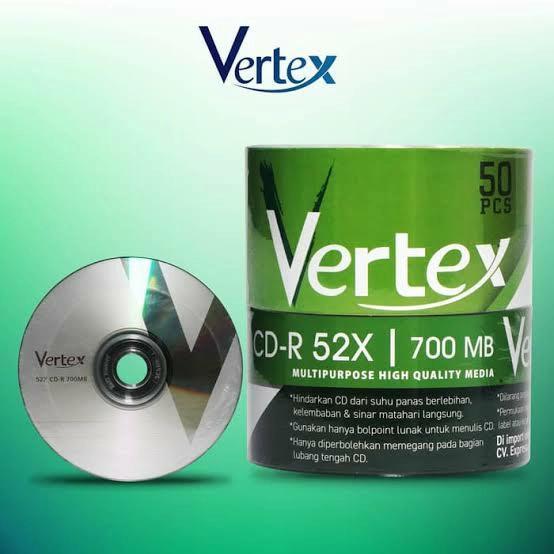 Jual CD-R Vertex 1 Blok Isi 50 Keping Cd Kosong 700mb | Shopee Indonesia