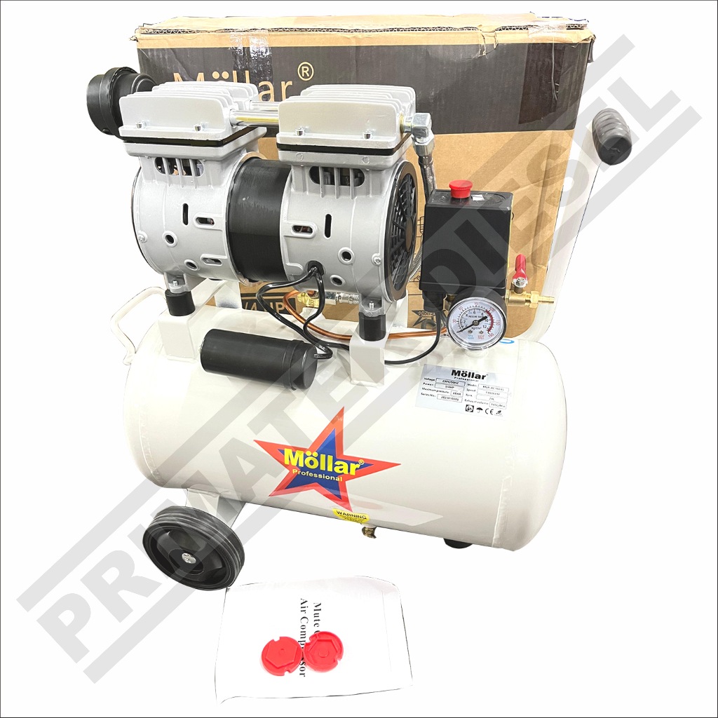 Jual (MOLLAR) Kompresor Angin Tanpa Oli MOLLAR MLR-AC1024S / Air ...