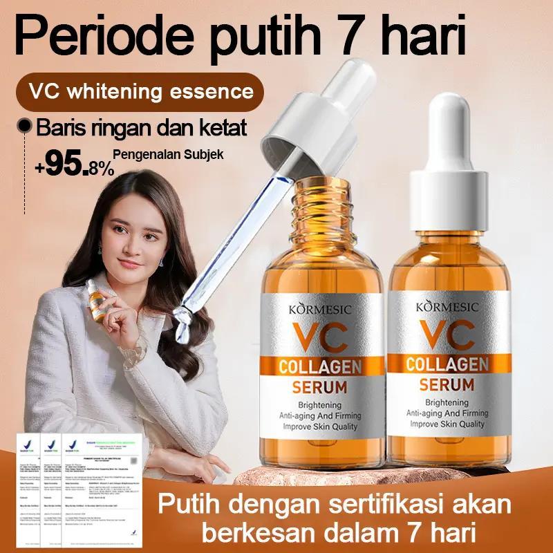 Jual Vitamin C Collagen Serum Mencerahkan wajah Serum Brigthening hapus