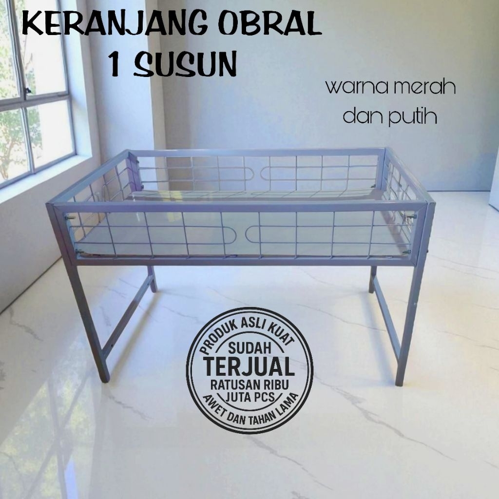 Jual Box Obral Besi Keranjang Display Rak Obral Baju Besi Hollo Tahan ...