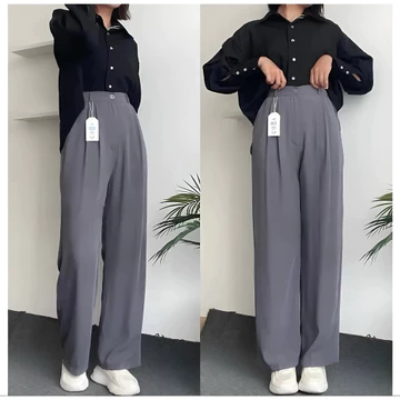 Loose Pants Trousers Celana Kulot Anti Kusut Premium Celana Kulot Wanita Celana Wanita