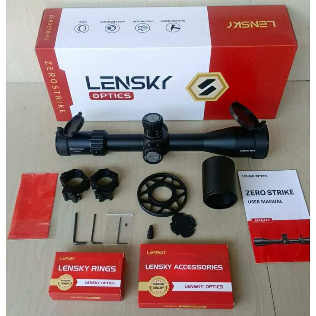 Jual TELESKOP LENSKY 4-16x44 SF ZERO STOP | Shopee Indonesia