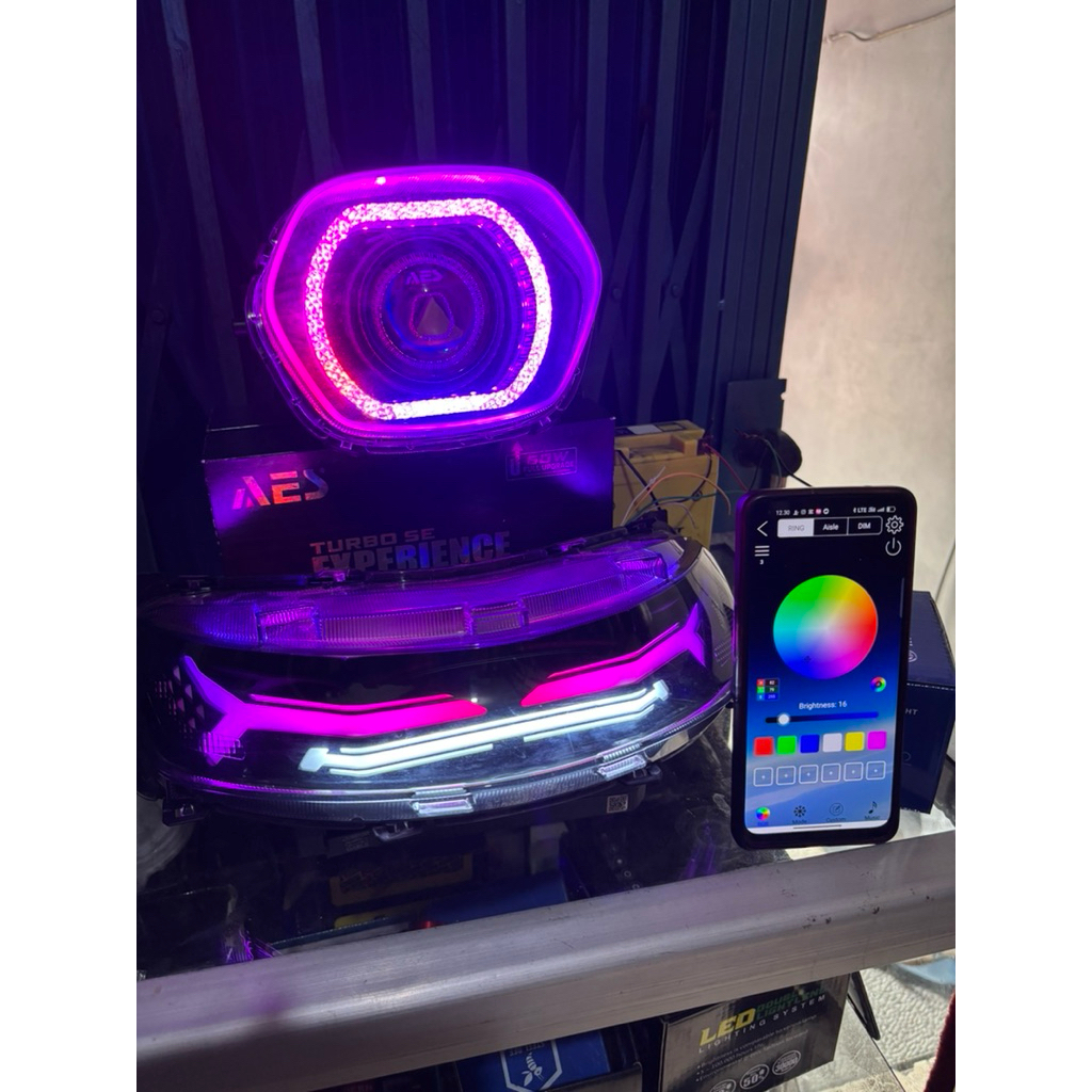 Jual LAMPU DEPAN HONDA STYLO BILED AES 3INC RGB SET LAMPU BELAKANG LAZY ...