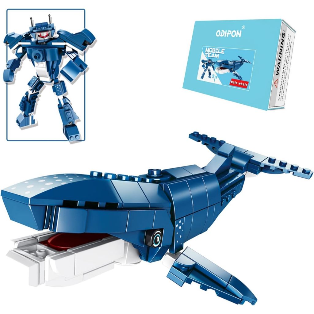 Jual Sea Creatures Building Toy Ocean Animal Building Blocks Sets 2 in ...