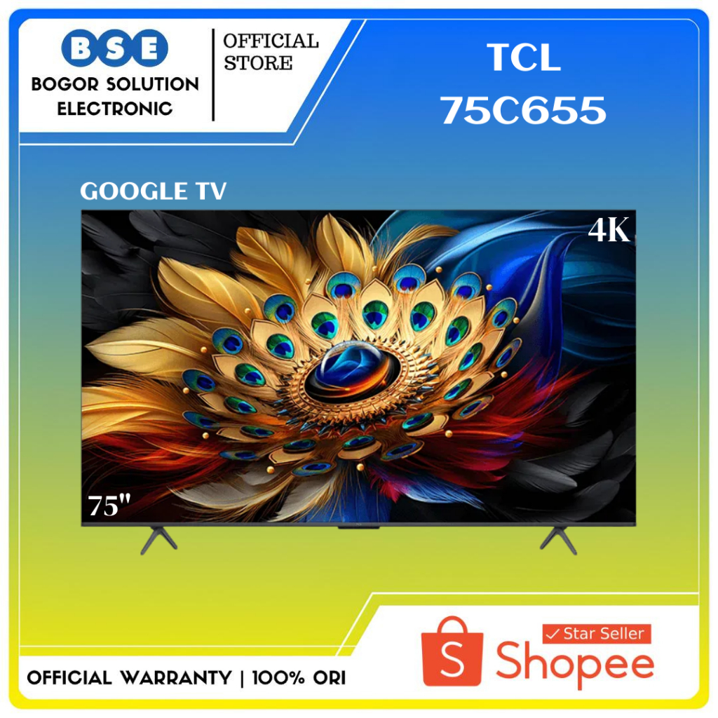 Jual TCL 75C655 Qled Pro Google TV Android TCL 75 Inch 75C655 Qled 4K ...