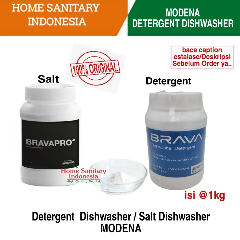Jual HSI | Detergen / Salt Dishwasher MODENA deterjen sabun / Garam ...