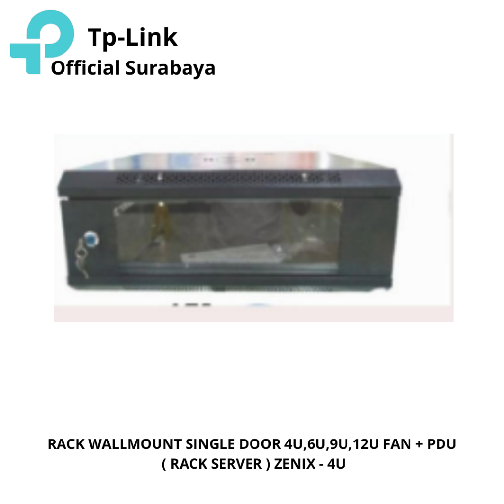 Jual RACK WALLMOUNT SINGLE DOOR 4U,6U,9U,12U FAN + PDU ( RACK SERVER ...