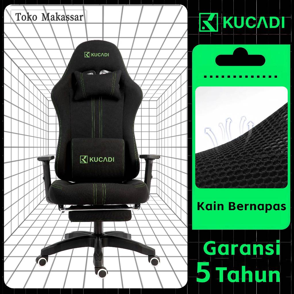 Jual [Pengiriman dari Makassar ] KUCADI Gaming Chair Komputer Gamers