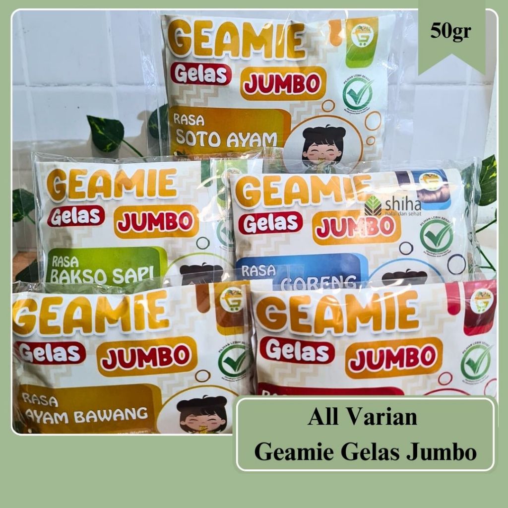 Jual GEAMIE Mie Gelas Jumbo Gluten Free & Non MSG 80gram | Shopee Indonesia