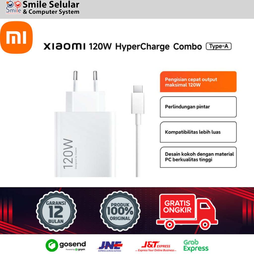 Jual Xiaomi 120W HyperCharge Combo Tipe-A | Output daya hingga 120W ...