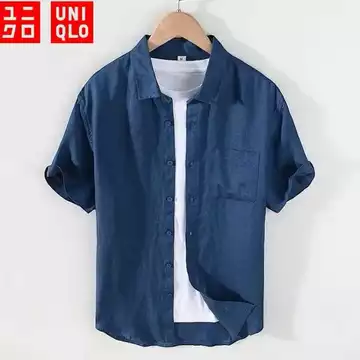 Kemeja Polos Lengan Pendek Pria UNIQ Simple Keren Berkelas Premium Quality